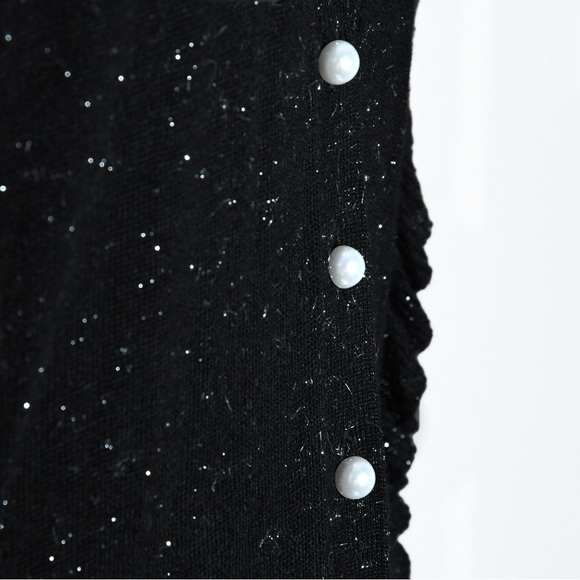 Nordstrom Ruffled Sparkling V Cardigan - Picture 3 of 6